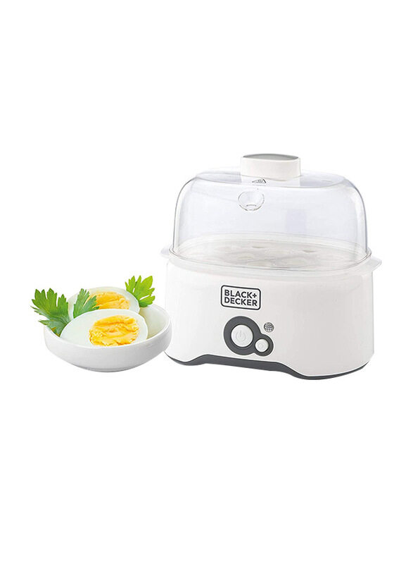 

Black+Decker 6 Egg Cooker, 280W, EG200-B5, White