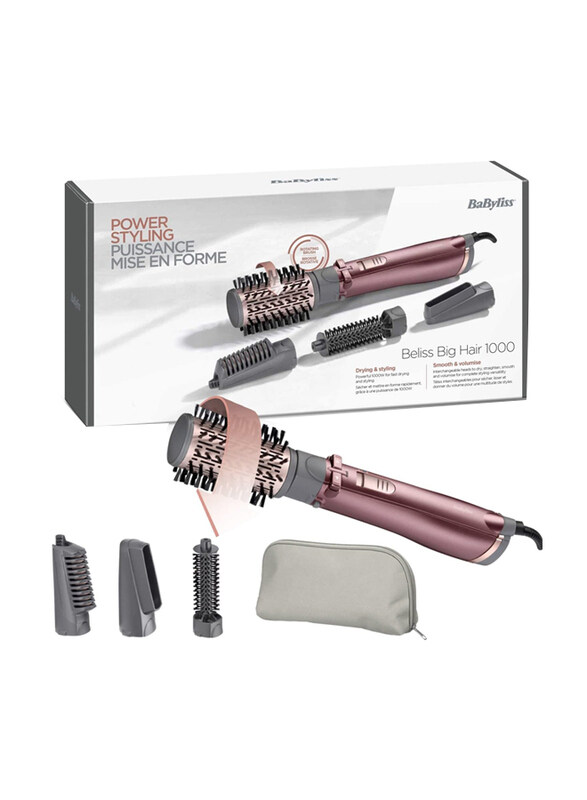 

BaByliss Salon Rotating Air Styler Brush, 1000W, 2960U, Grey