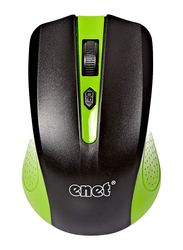 Enet Wireless Optical Mouse, G211-66, Green