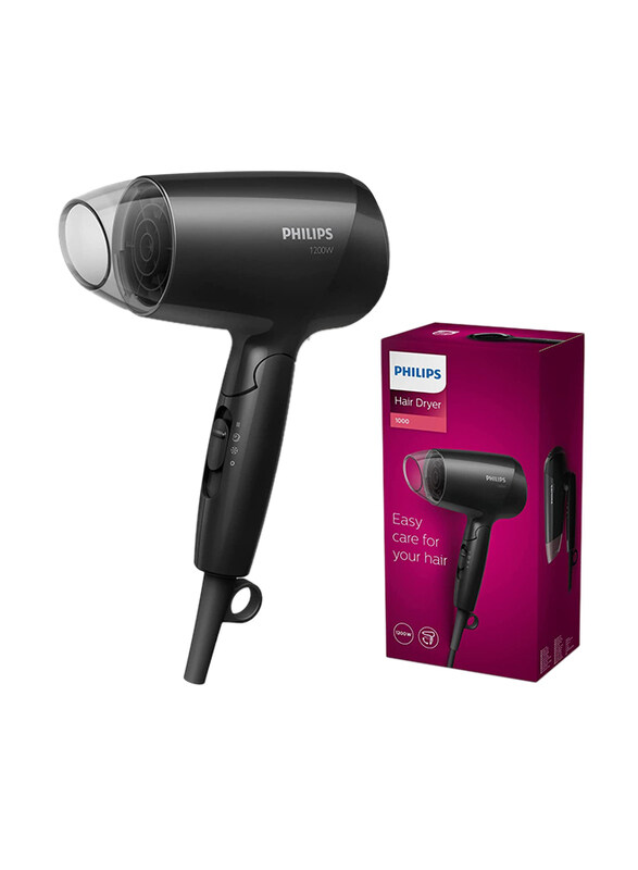 

Philips Essential Care Hair Dryer, 1200W, BHC010/10, Black