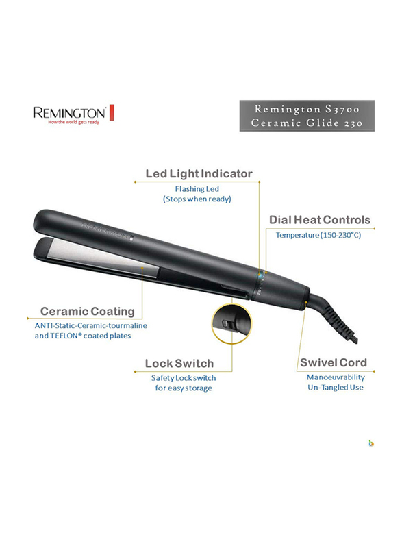 Remington Ceramic Glide 230, S3700, Black