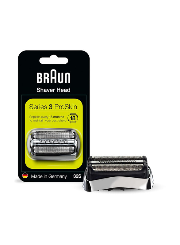 

Braun 32S Series 3 Pro Skin Electric Shaver Replacement Head, Silver/Black