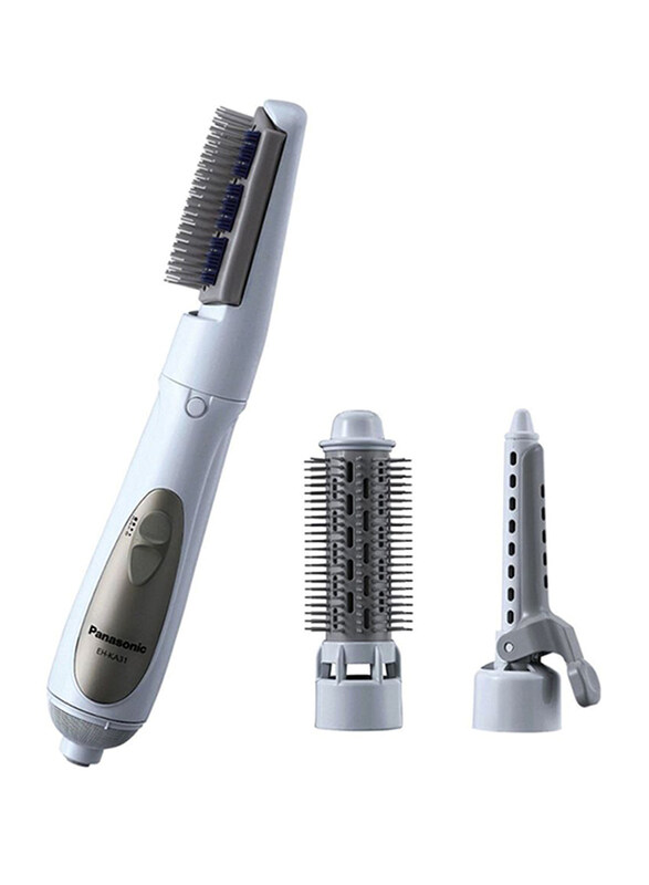 

Panasonic Hair Styler with 3 Attachments, 195 x 48 x 48mm, White/Silver