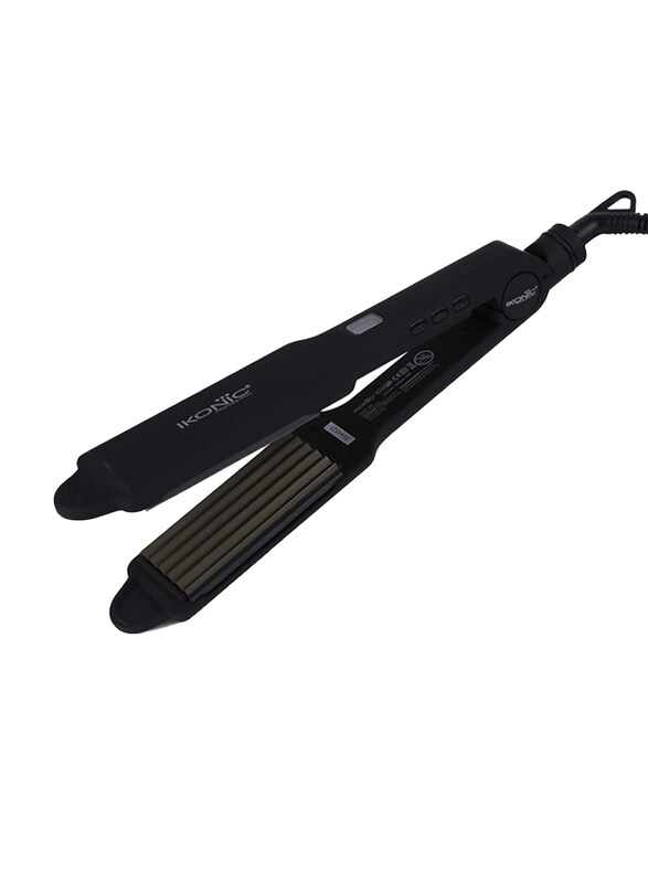 Ikonic S9 Plus Hair Crimper, Black