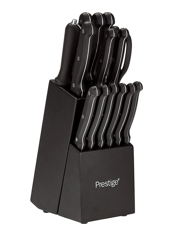 

Prestige 15-Piece Stainless Steel Knife Block Set, PR52114, Black