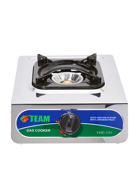 

Team Single Burner Gas Stove, TGC-131, Silver