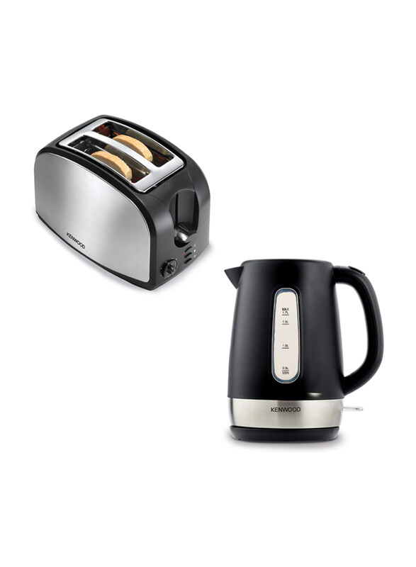 

Kenwood 1.7L Kettle & Toaster Bundle, 2200W, MPM02.000BK, Black