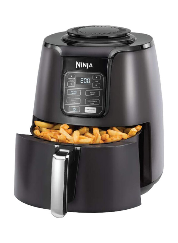 Ninja 3.8L Electric Ceramic Air Fryer, 1550W, Af100, Grey/Black