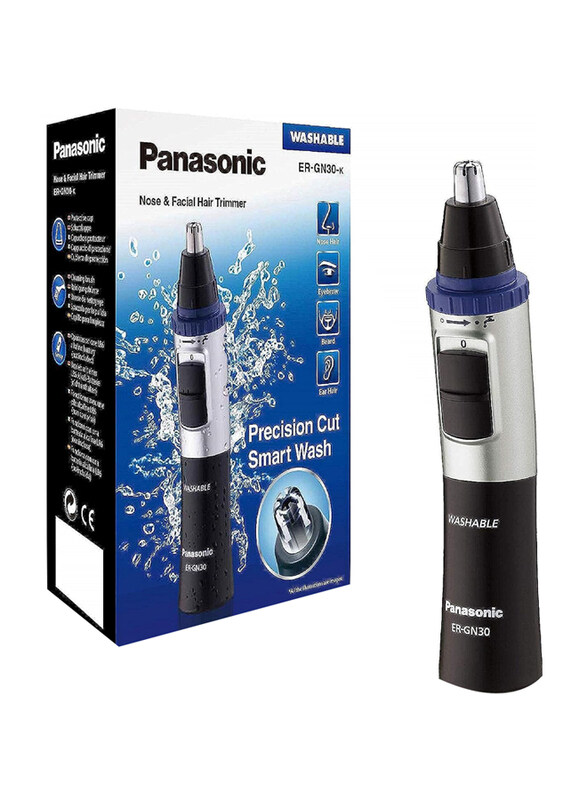 

Panasonic Nose Ear & Facial Hair Wet And Dry Trimmer, ER-Gn30, Black