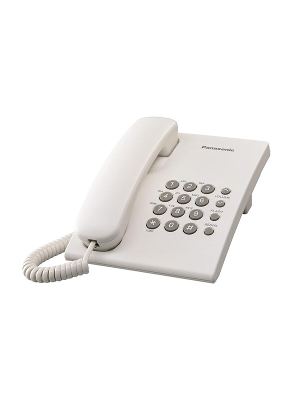 

Panasonic Corded Telephone, Kx-Ts500, White