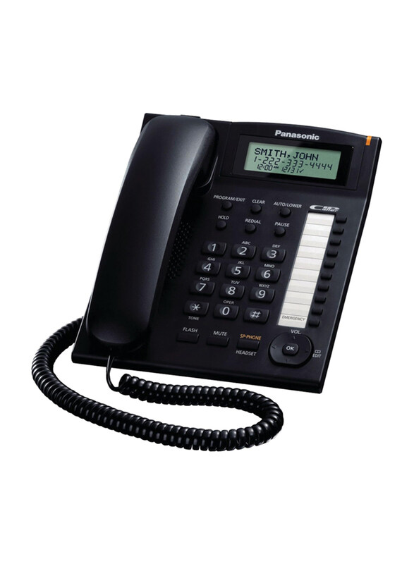 

Panasonic KX-TS880B Dect_6.0 Integrated Corded Telephone System, Black