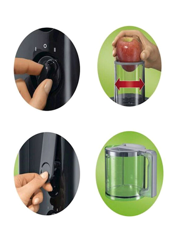 Braun Multiquick Juicer, 800W, J300, Black