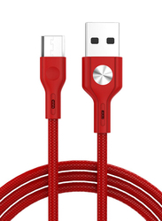 Golf Space 1-Meter Micro USB Cable, High-Speed USB Type A Male to Micro USB, Red