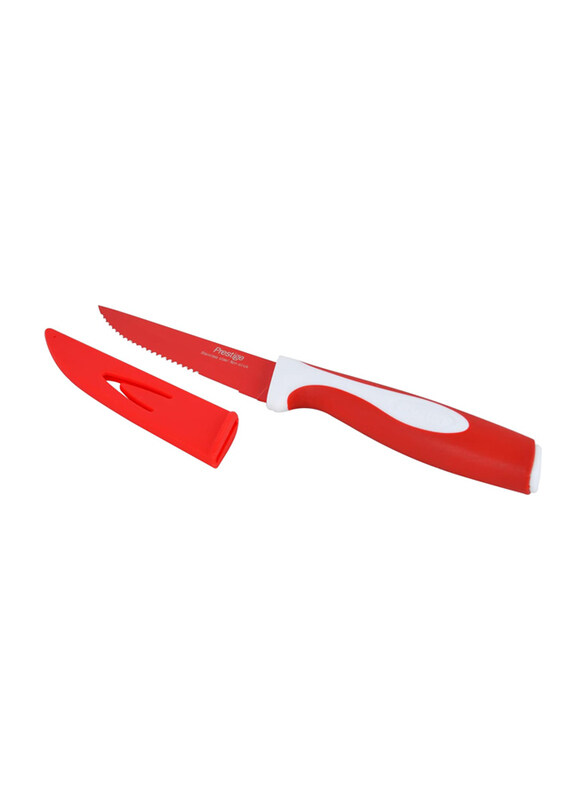 

Prestige 10.2cm Vibro Steak Knife, PR9007, Red
