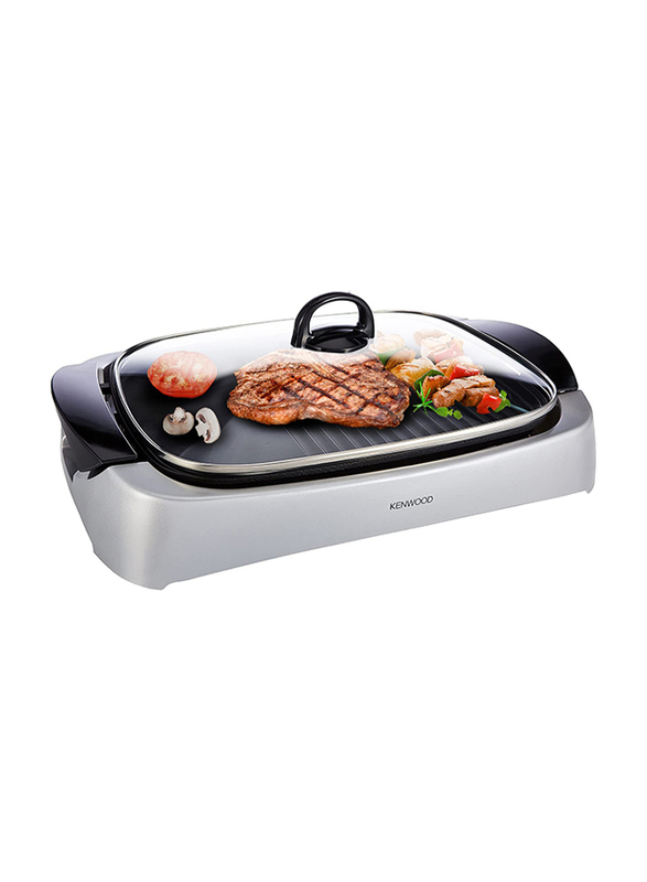 Kenwood Contact Health Grill, 2000W, HG266, Silver/Black