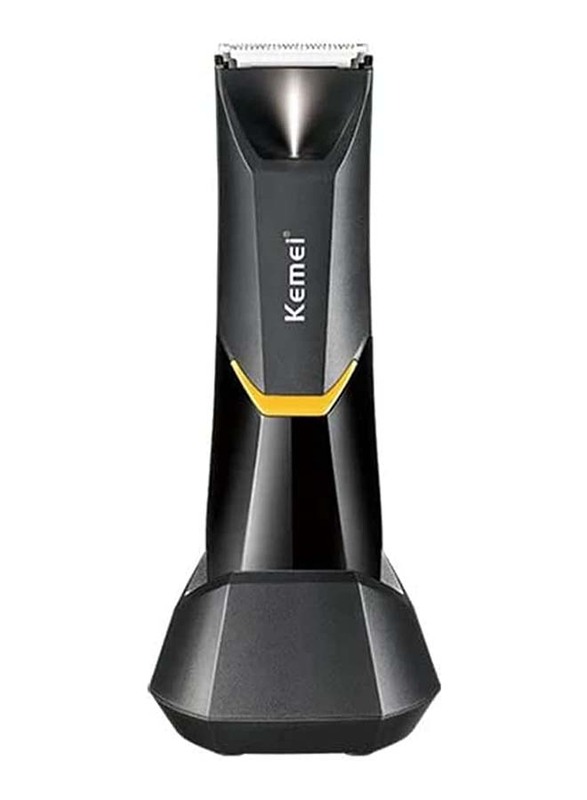 Kemei Professional Body Hair Trimmer with LED Light, KM-3208, Black