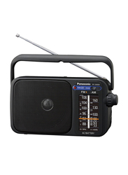 Panasonic Portable Radio with Dual AM/FM Receiver, RF-2400D, Black
