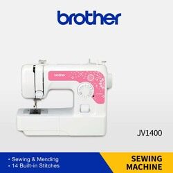 Brother Sewing Machine, JV 1400, White/Pink