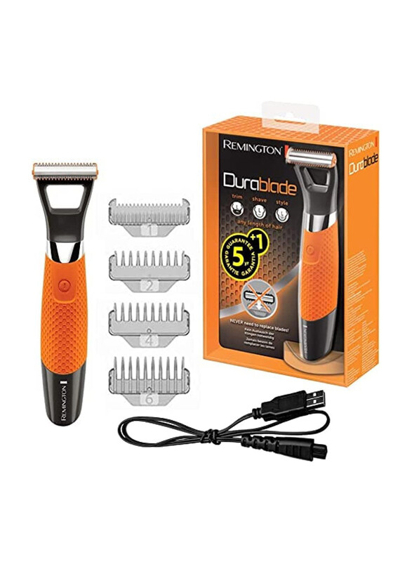 

Remington Durablade Hybrid Trimmer and Shaver with 4 x Lengths, MB050, Orange