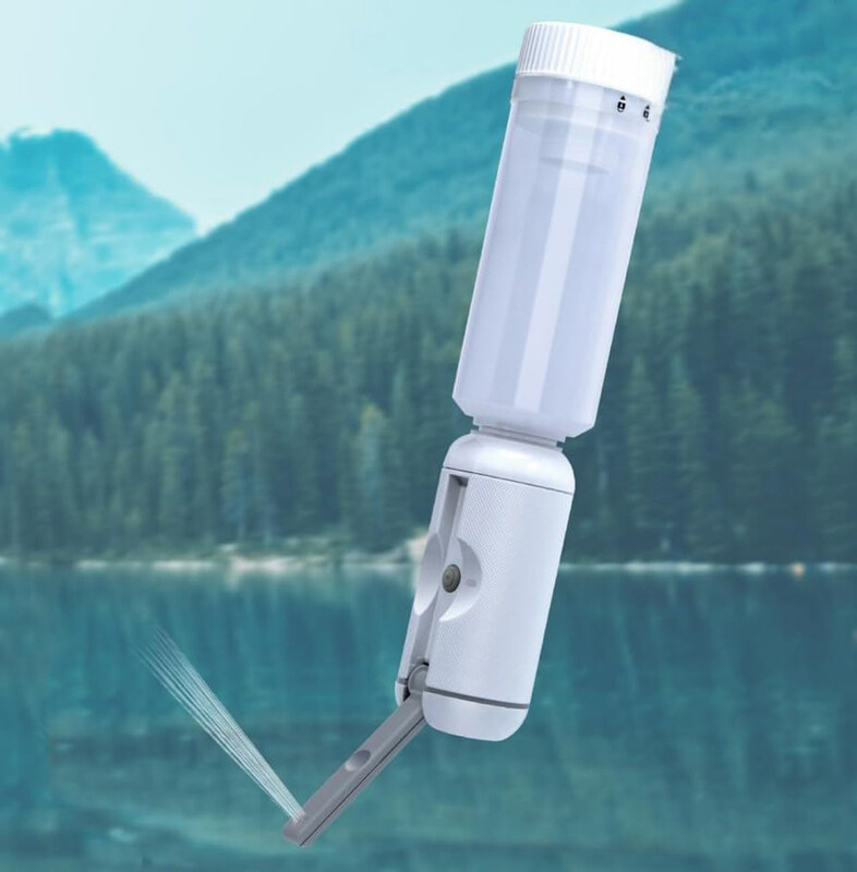 

Futek Pocket Shattaf Rechargeable Bidet with 500ml Bottle, FTBD10, White
