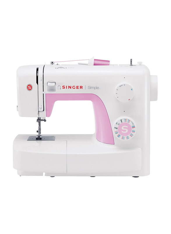 

Singer SGM-3223 Mechanical Sewing Machine with 23 Built-In Stitches, White/Pink