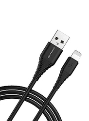 Golf Space 1-Meter Lightning USB Cable, USB Type A to Lightning 3A Fast Charging Data Cable for Apple Devices, SL-01I, Black