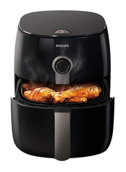 Philips 0.8L Premium Air Fryer With Rapid Air Technology, 1500W, HD9721/11, Black/Brown