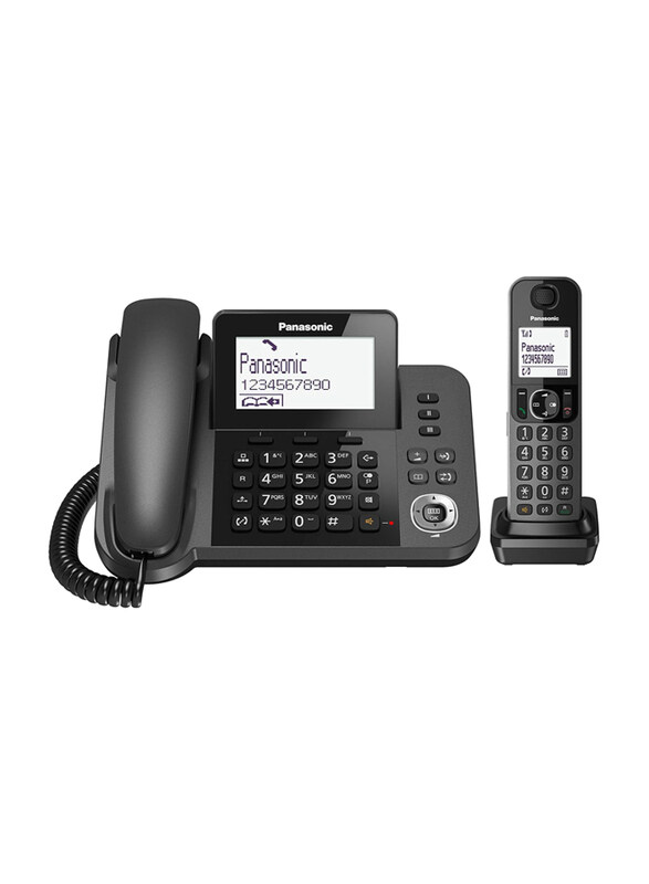

Panasonic KX-TGF310 Corded & Cordless Phone, Black
