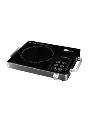 AFRA Electric Stainless Steel LED Display Japan Infrared Cooktop, 2000W, Black