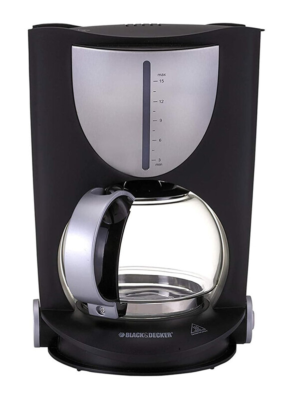 

Black+Decker Electric Coffee Maker with Glass Carafe, DCM80, Black