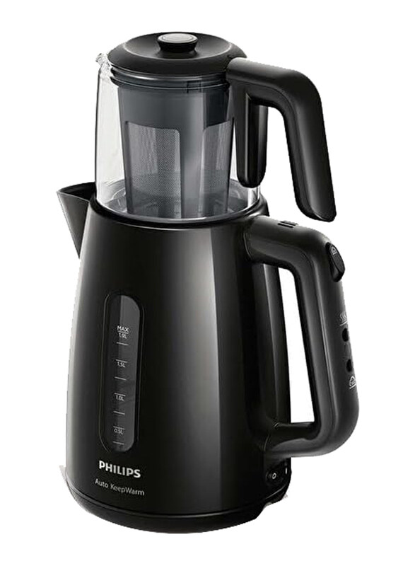 

Philips 360 Rotating Base Cable Winder Tea Maker, 1.9L, Hd7301/00, Black