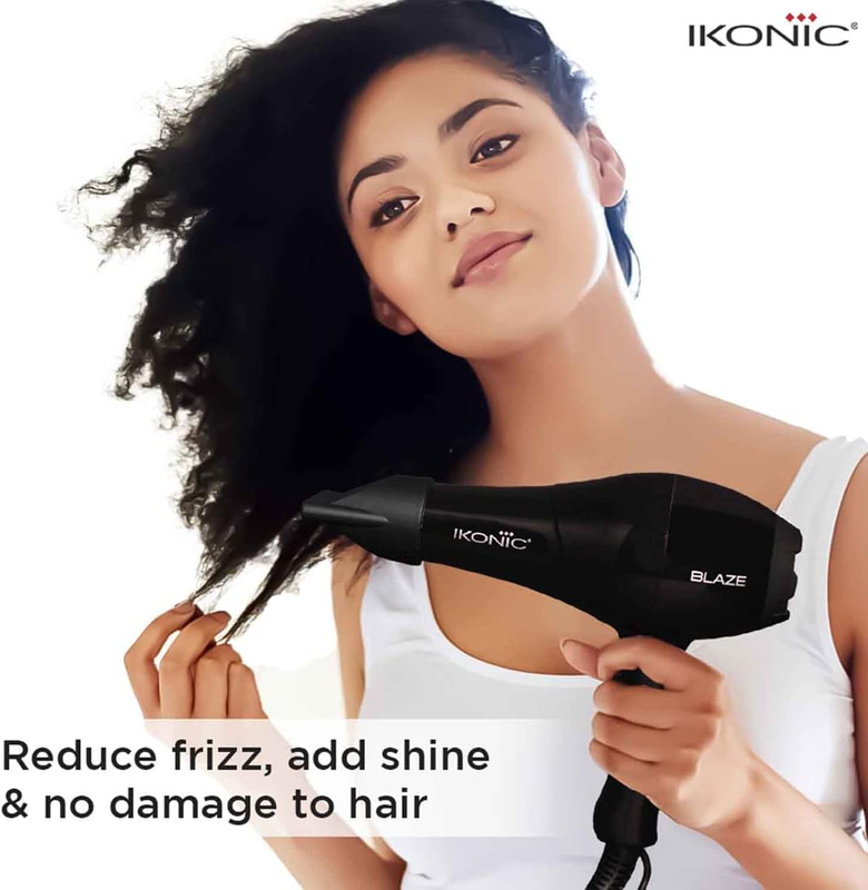 Ikonic 1800W Blaze Hair Dryer, Black