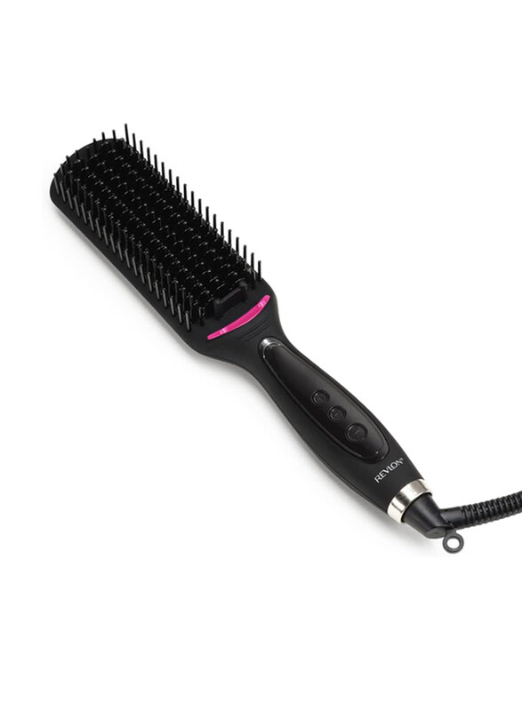 

Revlon One Step Straight and Shine Heated Brush, RVST2168, Black