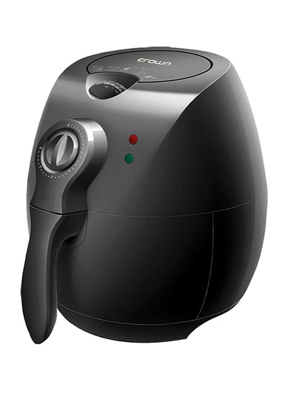 

Crownline 2.2 Liter Air Fryer Oil free, 1500W, CL-113, Black