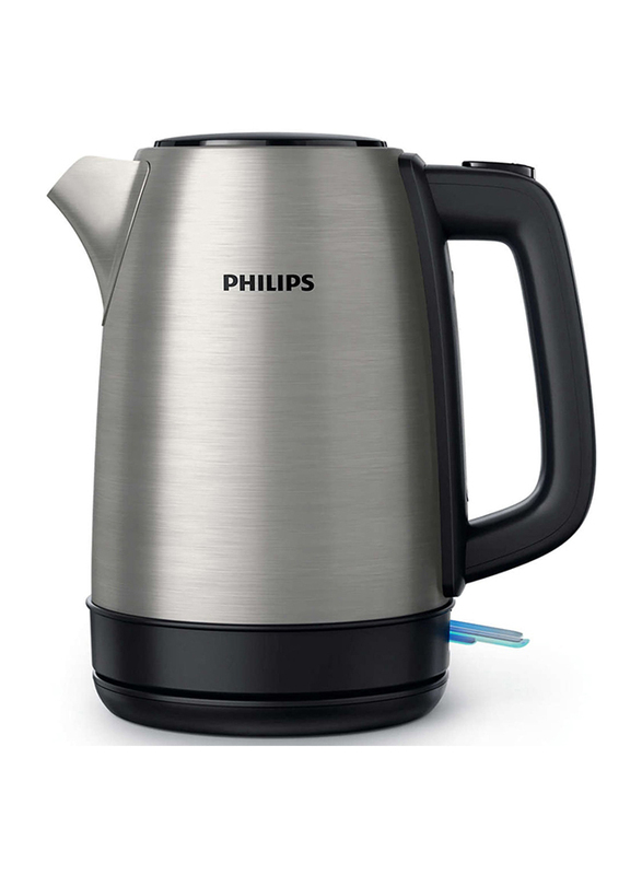 

Philips 1.7L Electric Kettle, 2200W, GFE HD935092, Silver/Black