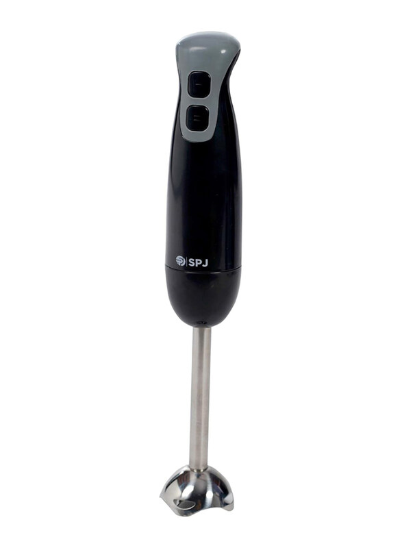 

Spj Quality Matters 2 Speeds Selection Elegant Design and Easy to Operate Stainless Steel Blades Hand Blender, 600ml, 200W, Hbblv-004, Black