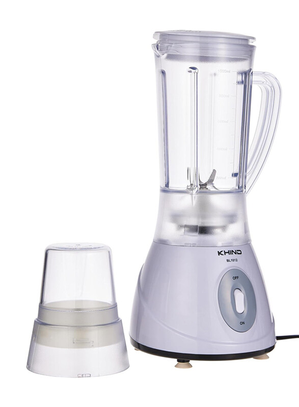 Khind 1.5L Electric Blender, 330W, BL1012, White