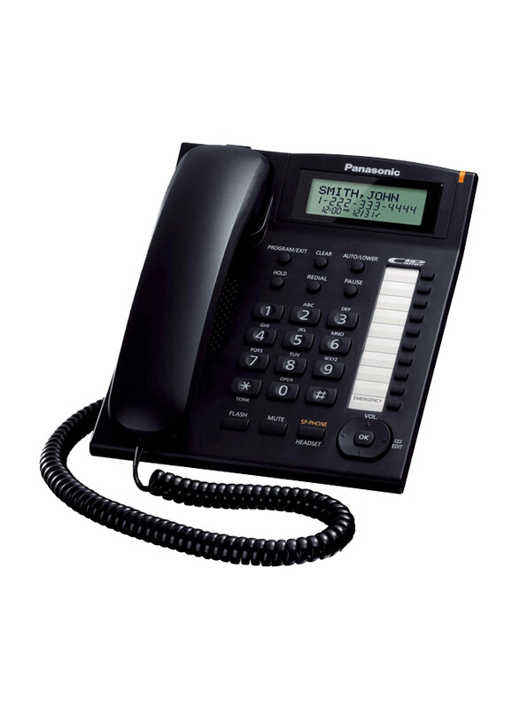 

Panasonic Corded CID Speaker Phone, KX-TS880B, Black