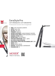 Moser Cerastyle Pro Hair Straightener, 4417-0150, Black