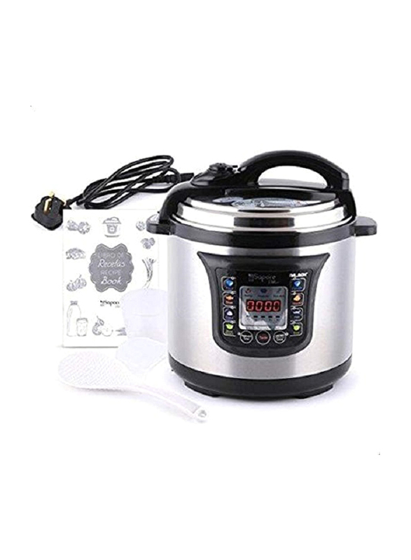 Palson 8L Electric Stainless Steel Sapore Plus Pressure Cooker, 1200W, 30997, Silver