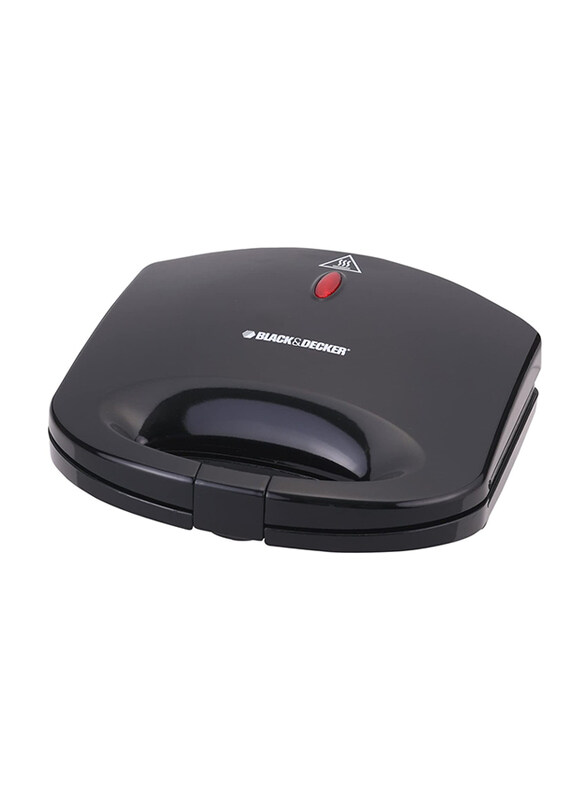 

Black+Decker 2 Slice Non-Stick Sandwich Maker 600W, TS1000-B5, Black