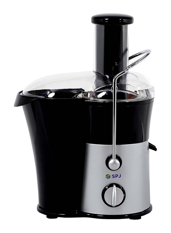 

Spj Machine Juicer with Stainless Steel Juicer Filter With Safety Switch Easy Cleaning and Motor Overheat Protection, 500ml, 450W, JCU-IN500M01, Black