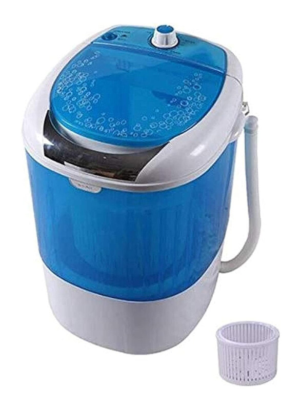 

Nova 1.5KG Single Tube Mini Washing Machine with Spinner, NW-554MW, Blue