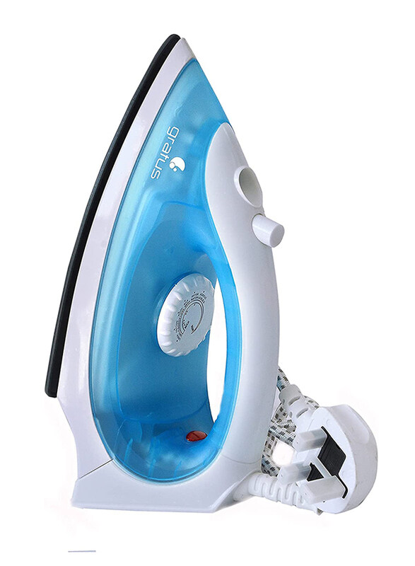 

Gratus Steam Iron with Ceramic Soleplate Temperature Control, 1200W, GSI1200UC, Blue/White