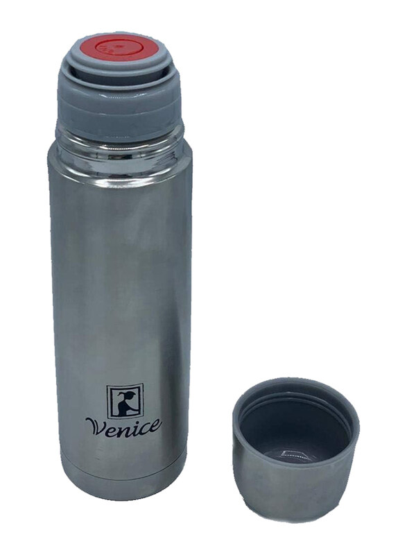

Venice 1L Stainless Steel Vacuum Flask with Pouch, Silver