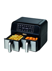 Kenwood 8L Digital Twin Air Fryer with Dual Zone Technology & Dual Frying Baskets, HFM75.000MB, Black