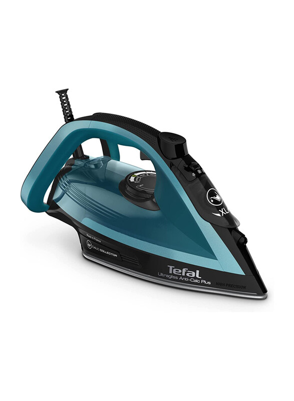 

Tefal Ultraglish Steam Iron, 2800W, FV6832M0, Blue/Black