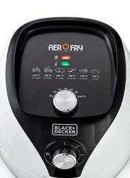 Black+Decker 2.5L Air Fryer with Rapid Air Convection Technology, 1500W, AF220-B5, White/Black