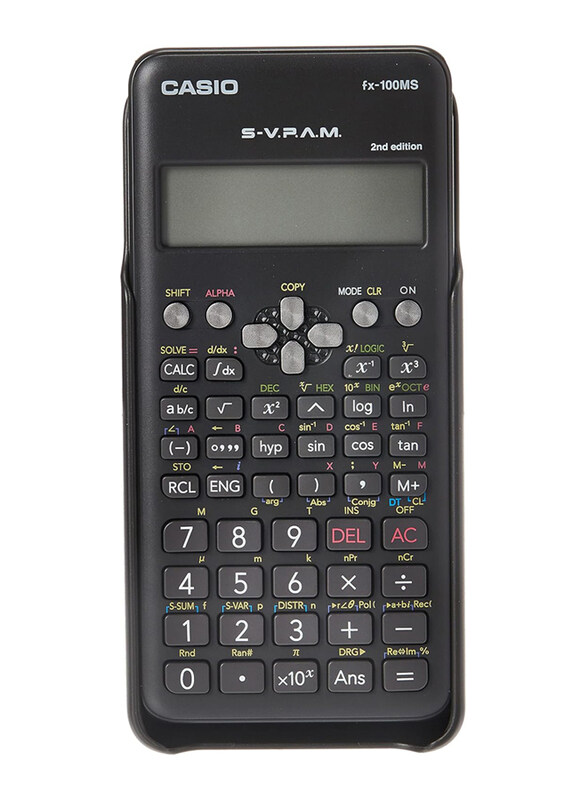

Casio Fx-100Ms 2nd Edition Non-Programmable Scientific Calculator, Black