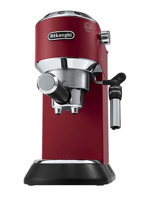 ديلونجي آلة صنع قهوة الإسبريسو ديديكا ستايل بسعة 1 لتر, 1300 واط, EC685.R, احمر